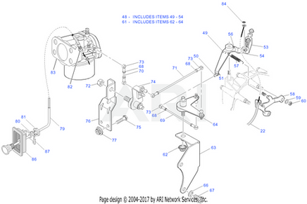 CHOKE CONTROL ASY-MED-TO 03/95 - EZGO OEM | Canyon Lake Mobile