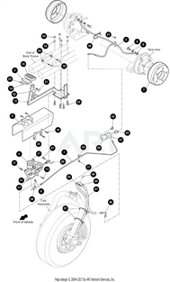 BRAKE LINE,FLEXIBLE - EZGO OEM | Canyon Lake Mobile