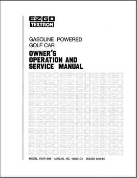 MANUAL-SVC-GAS 1985