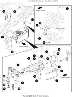 BRAKE LINE, HYDRAULIC, RR, XLWB - EZGO OEM | Canyon Lake Mobile