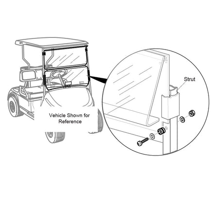 SVC-WINDSHIELD,SPLIT,TXT,KW-KIT