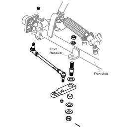 Front Tow Bar Assy, STD Golf