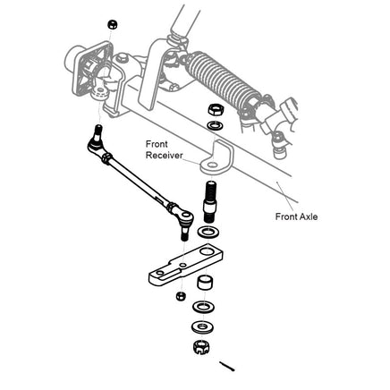 Front Tow Bar Assy, STD Golf