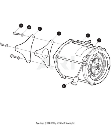 GASKET,COVER,MOTOR,AC,ISKRA - EZGO OEM | Canyon Lake Mobile