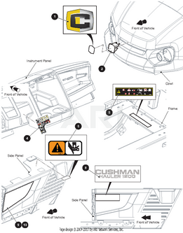 DECAL, SIDE PANEL, HAULER 1200