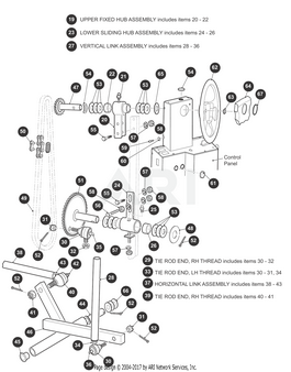 HORIZONTAL STEERING LINK,PAINTED