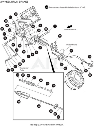 CABLE,BRAKE-52.81 - EZGO OEM | Canyon Lake Mobile