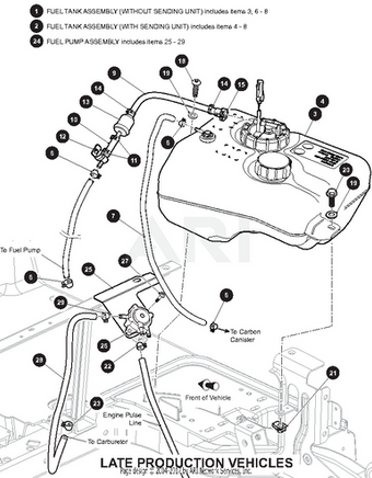 SVC-FUEL LINE,STRAIGHT CONNECT-ASSY - EZGO OEM | Canyon Lake Mobile