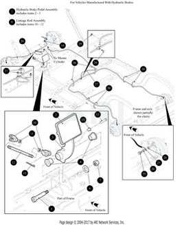 PEDAL, BRAKE, HYD-ASSY - EZGO OEM | Canyon Lake Mobile