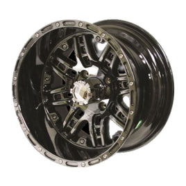 WHEEL-14X8 MEGASTAR PVD BLK CHROME
