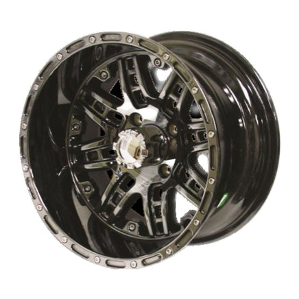 WHEEL-14X8 MEGASTAR PVD BLK CHROME