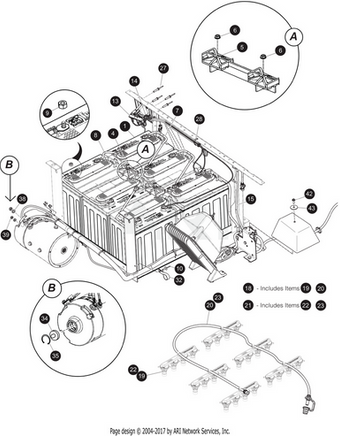 HARNESS WIRE,MAIN,VPS,48V - EZGO OEM | Canyon Lake Mobile