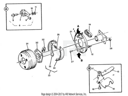 BRAKE ASSEMBLY (DRIVER SIDE) - EZGO OEM | Canyon Lake Mobile