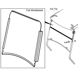 WINDSHIELD,FULL UTILITY-KIT