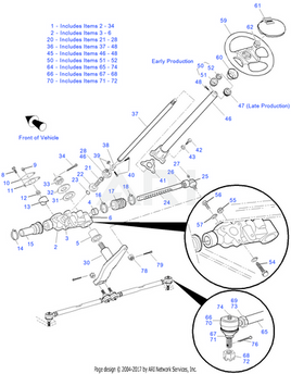 STRNG WHEEL, XI640 ONLY (SEE TEXT)