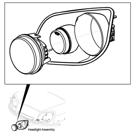 SVC-HEADLIGHT, LED, LH-ASSY