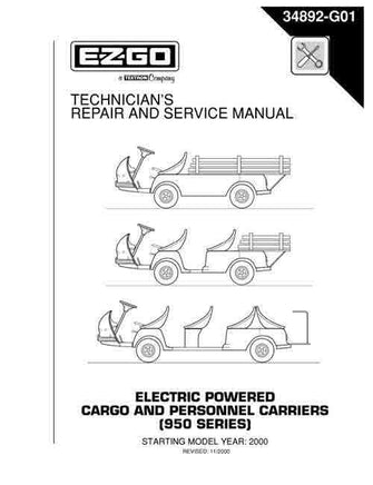 2000 950 SERIES ELE PWD CAR (SEE TEX - EZGO OEM | Canyon Lake Mobile