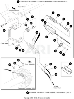SVC - YOKE, DRUM BRAKE - EZGO OEM | Canyon Lake Mobile