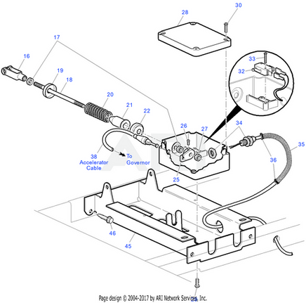 HARNESS, PEDAL BOX, GAS CAR - EZGO OEM | Canyon Lake Mobile