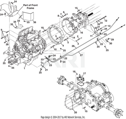 BRACKET, RADIATOR HOSE DIESEL - EZGO OEM | Canyon Lake Mobile