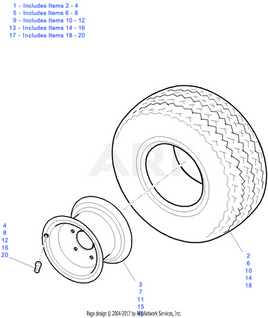 TIRE 18X8.5X8