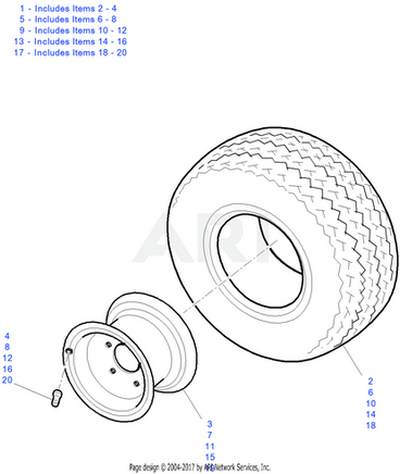 TIRE 18X8.5X8