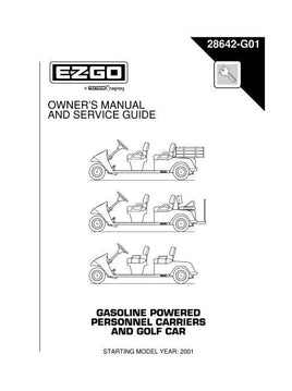MANUAL, OWNERS, 2001 SHTL 4/6 GAS