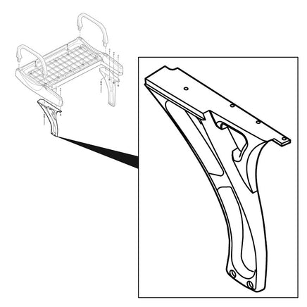 SUPPORT,SEAT BASE,LH