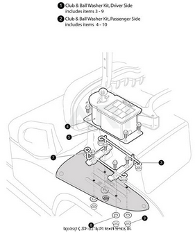 SVC-HARDWARE KIT, BALL AND CLUB WASH