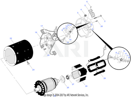 MOTOR-ELE-HS-SERIES-VENT-ADC - EZGO OEM | Canyon Lake Mobile