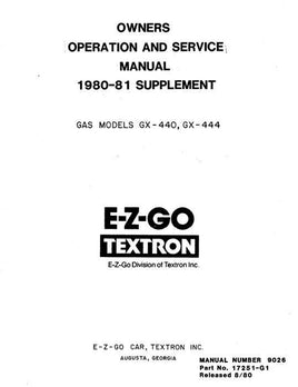 MANUAL-PARTS/MAINT-1980-81