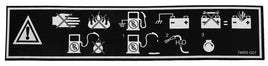 DECAL-ENGINE WARNING !