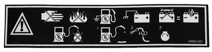 DECAL-ENGINE WARNING !