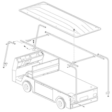 HARDWARE,CANOPY,LONG-KIT