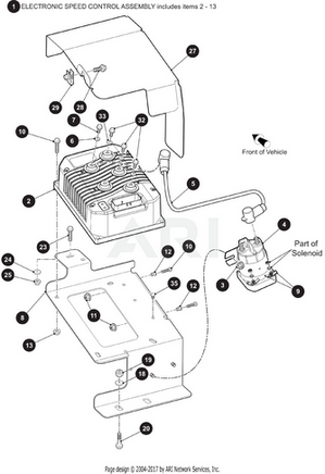 SVC-CTRL,PROGD,HLR PRO 72V,EM BRAKE-KIT - EZGO OEM | Canyon Lake Mobile