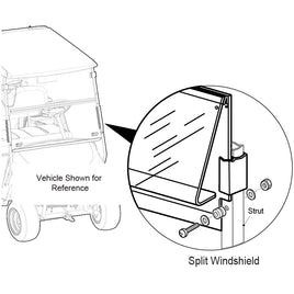 WINDSHIELD,SPLT,2+2-KIT