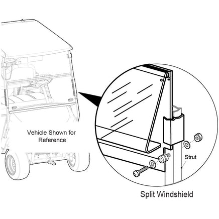 WINDSHIELD,SPLT,2+2-KIT