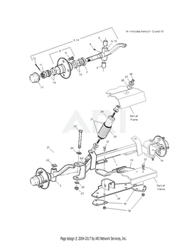 FRONT AXLE, DROPPED