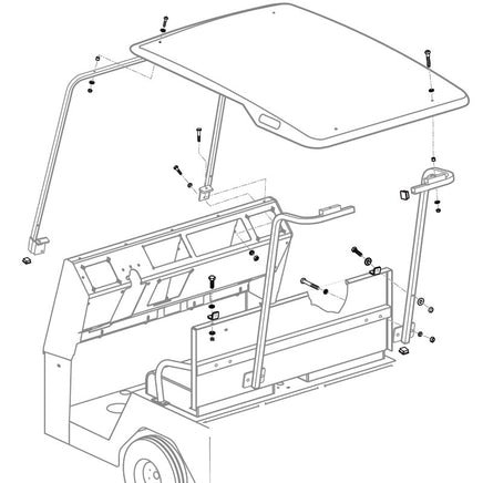 HARDWARE,CANOPY,SHORT-KIT