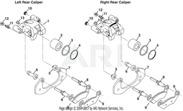 PADS, SINGLE PISTON CALIPER BRAKE - EZGO OEM | Canyon Lake Mobile