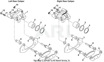 PADS, SINGLE PISTON CALIPER BRAKE - EZGO OEM | Canyon Lake Mobile