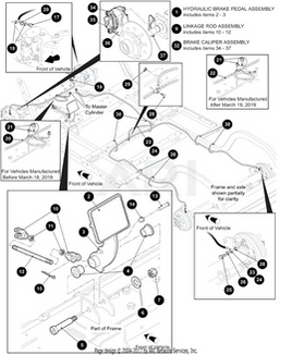 BRAKE LINE, HYDRAULIC, RR, MWB - EZGO OEM | Canyon Lake Mobile