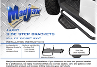 MadJax® Armor Nerf Golf Cart Bar Brackets - E-Z-GO RXV