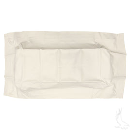SEAT-0026 - Seat Bottom Cover, White, Club Car Tempo, Precedent