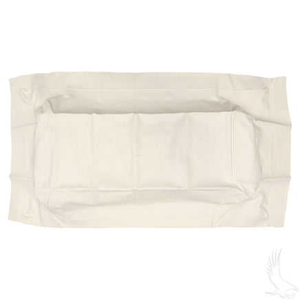 SEAT-0026 - Seat Bottom Cover, White, Club Car Tempo, Precedent