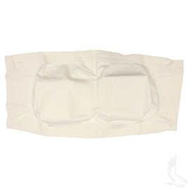 SEAT-0027 - Seat Back Cover, White, Club Car Tempo, Precedent