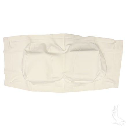 SEAT-0027 - Seat Back Cover, White, Club Car Tempo, Precedent