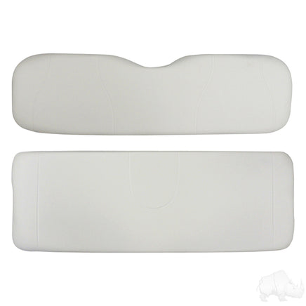 SEAT-031W - RHOX Rhino Cushion Set, White, Club Car Tempo, Precedent 04+