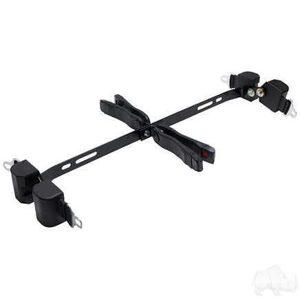 SEAT-2011 - Deluxe Seat Belt Kit includes: (4) 56" Retractable Seat Belts, Bracket and Hardware