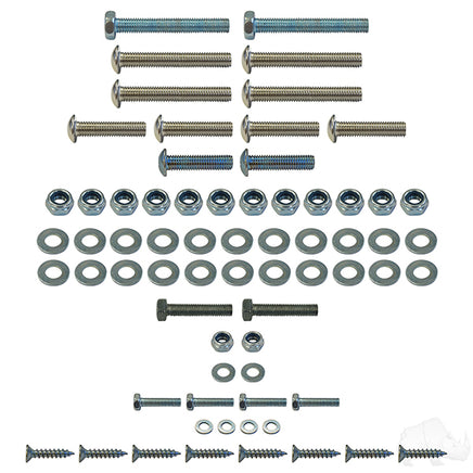SEAT-734 - RHOX Replacement Hardware, SS Seat Kit, Club Car Tempo, Precedent 04+